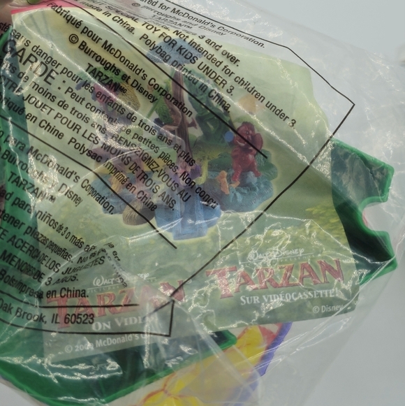 Vintage 2000 McDonald's Disney Tarzan Jane & Terk Figurines Happy Meal Toys - Picture 3 of 7